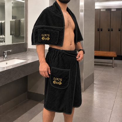 Black & Gold Locker Room Wrap