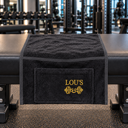 Black & Gold Carry-On Towel